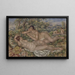 Les baigneuses - Pierre-Auguste Renoir — inramlat konstverk på väggen
