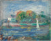 La rivière bleue - Pierre-Auguste Renoir — vy av konstverket
