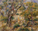 La Ferme aux Collettes à Cagnes - Pierre-Auguste Renoir — vy av konstverket
