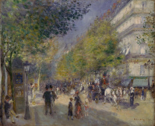 Les Grands Boulevards - Pierre-Auguste Renoir — vy av konstverket