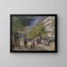 Les Grands Boulevards - Pierre-Auguste Renoir — inramlat konstverk på väggen