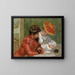 La Lettre - Pierre-Auguste Renoir — inramlat konstverk på väggen