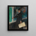 La Modiste - Pierre-Auguste Renoir — inramlat konstverk på väggen