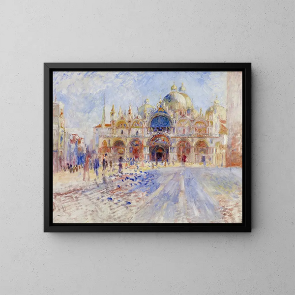 La place Saint-Marc à Venise - Pierre-Auguste Renoir — inramlat konstverk på väggen