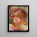 Tête de femme - Pierre-Auguste Renoir — inramlat konstverk på väggen