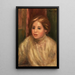 Tête de femme blonde - Pierre-Auguste Renoir — inramlat konstverk på väggen