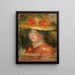 Tête de femme en chapeau - Pierre-Auguste Renoir — inramlat konstverk på väggen