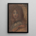 Tête de fillette - Pierre-Auguste Renoir — inramlat konstverk på väggen