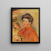 Têtes de femme Gabrielle - Pierre-Auguste Renoir — inramlat konstverk på väggen
