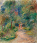 Two Figures on a Path Deux figures dans un sentier - Pierre-Auguste Renoir — vy av konstverket