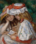 Två flickor som läser - Pierre-Auguste Renoir — vy av konstverket