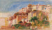 Vue du Jardin de la Poste, Village de Cagnes - Pierre-Auguste Renoir — vy av konstverket