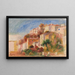 Vue du Jardin de la Poste, Village de Cagnes - Pierre-Auguste Renoir — inramlat konstverk på väggen