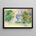 Vue d'un parc - Pierre-Auguste Renoir — inramlat konstverk på väggen