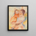 Tvätterska och barn La Blanchisseuse et son enfant - Pierre-Auguste Renoir — inramlat konstverk på väggen