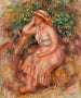 en kvinna som drömmer - Pierre-Auguste Renoir — vy av konstverket