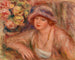 en kvinna lutande - Pierre-Auguste Renoir — vy av konstverket