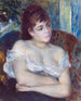 kvinna i en fåtölj - Pierre-Auguste Renoir — vy av konstverket