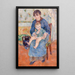 Ung mor - Pierre-Auguste Renoir — inramlat konstverk på väggen