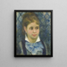 Young Parisian - Pierre-Auguste Renoir — inramlat konstverk på väggen