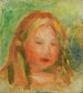Studie av Barnhuvud - Pierre-Auguste Renoir — vy av konstverket