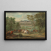 Vue du Château Neuf de Saint-Germain-en-Laye avec le départ pour la chasse - Pierre-Denis Martin — inramlat konstverk på väggen