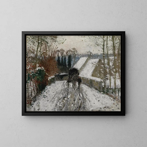 Snöeffekt - Pierre-Eugène Montzin — inramlat konstverk på väggen