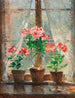 Geraniums - Pierre-Eugène Montzin — vy av konstverket