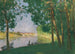 Moret-sur-Loing, flodkant - Pierre-Eugène Montzin — vy av konstverket