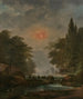 Landskapsklassiker med vattenfallet - Pierre - Henri de Valenciennes — vy av konstverket