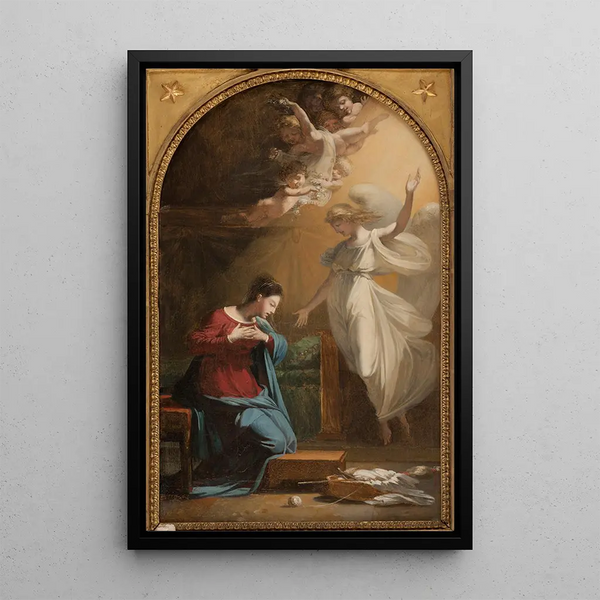 L'Annonciation - Pierre-Jérôme Lordon — inramlat konstverk på väggen