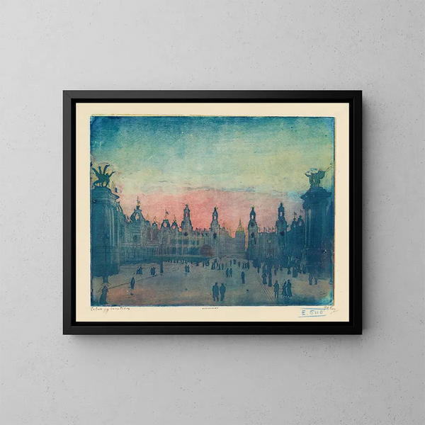 Palais des Invalides - Pierre-Marcel Roy — inramlat konstverk på väggen