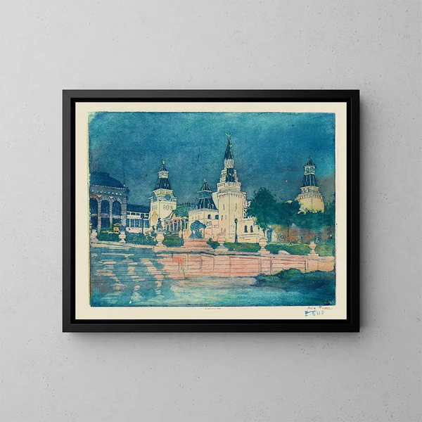 Pavillon de l'Asie russe - Pierre-Marcel Roy — inramlat konstverk på väggen