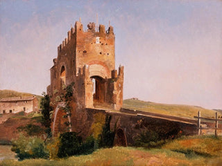 Vue du Ponte Nomentano dans la campagne romaine - Pierre-Nicolas Brisset — vy av konstverket