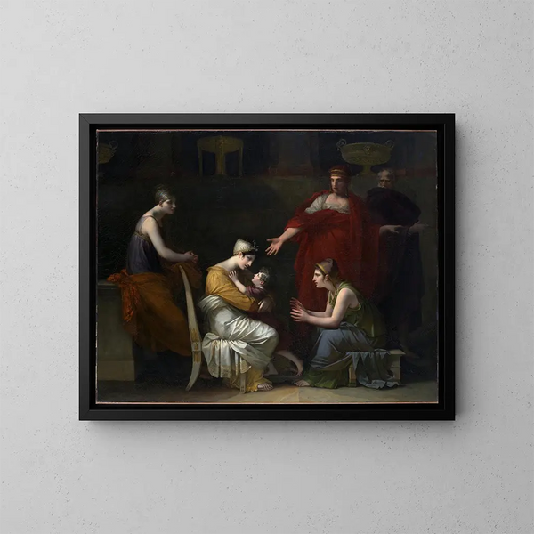 Andromaque och Astyanax - Pierre-Paul Prud'hon — inramlat konstverk på väggen