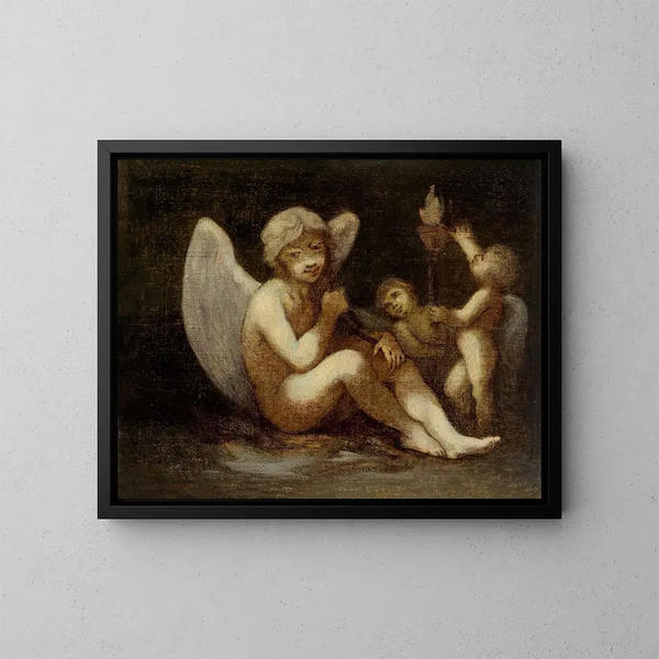Les Préparatifs de la guerre ou Les Apports de l'Amour - Pierre-Paul Prud'hon — inramlat konstverk på väggen