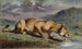 Lionne blessée - Pierre Andrieu — vy av konstverket