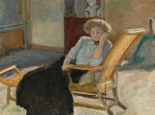 en sittande kvinna - Pierre Bonnard — vy av konstverket