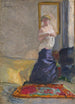 ung kvinna som avkläder sig - Pierre Bonnard — vy av konstverket