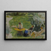 La Sieste au jardin - Pierre Bonnard — inramlat konstverk på väggen