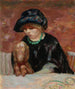 La femme au basset ou Portrait de Marthe Bonnard au basset - Pierre Bonnard — vy av konstverket