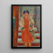La robe rouge - Pierre Bonnard — inramlat konstverk på väggen