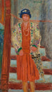 La robe rouge - Pierre Bonnard — vy av konstverket