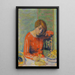Le corsage rayé - Pierre Bonnard — inramlat konstverk på väggen