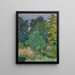 Le jardin de Vernon - Pierre Bonnard — inramlat konstverk på väggen