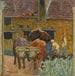 Les Deux bœufs et la ferme - Pierre Bonnard — vy av konstverket
