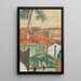 Les toits - Pierre Bonnard — inramlat konstverk på väggen