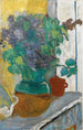 Lilas lila i en vas av gul och grön jord - Pierre Bonnard — vy av konstverket