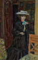 Marthe med vit hatt - Pierre Bonnard — vy av konstverket