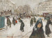 Rue sous la neige - Pierre Bonnard — vy av konstverket